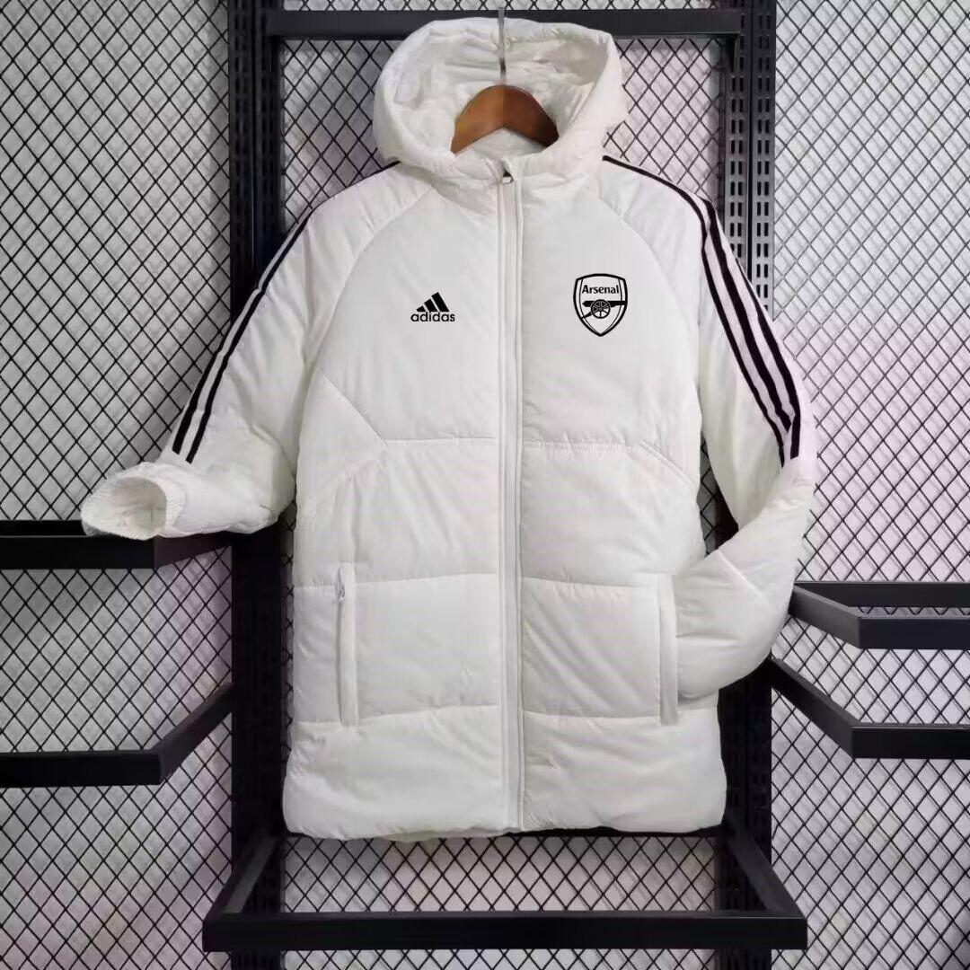 AAA Quality Arsenal 23/24 Cotton Coat - White